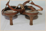 Escarpins JUST CAVALLI Tout Cuir Marron T 36 BE