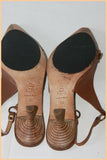 Escarpins JUST CAVALLI Tout Cuir Marron T 36 BE