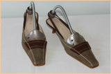 Escarpins STUDIO K Cuir Et Tissu T 6 US / T 37.5 EUR TTBE