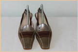 Escarpins STUDIO K Cuir Et Tissu T 6 US / T 37.5 EUR TTBE