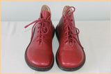 Bottines KICKERS Cuir Rouge Foncé T 35.5 TBE