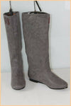 Bottes LOLLIPOPS Cuir et Textile Gris T 37 Etat Neuf