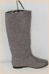 Bottes LOLLIPOPS Cuir et Textile Gris T 37 Etat Neuf