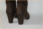 Bottes Fourrées REQINS Collection Cuir Marron Foncé T 36 TBE