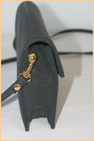 ASCOTT & CO Sac Pochette Simili Cuir Bleu Nuit TBE