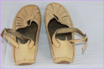 MADISON Ballerines à Sangles Cuir Beige T 35 TBE