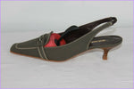 Escarpins Ouverts SABRINA Tissu Gris/Taupe T 37.5 TTBE