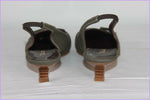 Escarpins Ouverts SABRINA Tissu Gris/Taupe T 37.5 TTBE