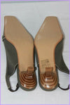 Escarpins Ouverts SABRINA Tissu Gris/Taupe T 37.5 TTBE