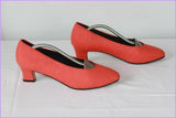 Escarpins MARIO LORENZO Textile Rigide Rouge Clair T 39 TBE