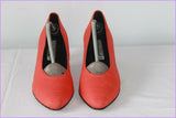 Escarpins MARIO LORENZO Textile Rigide Rouge Clair T 39 TBE