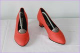 Escarpins MARIO LORENZO Textile Rigide Rouge Clair T 39 TBE