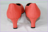 Escarpins MARIO LORENZO Textile Rigide Rouge Clair T 39 TBE