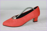 Escarpins MARIO LORENZO Textile Rigide Rouge Clair T 39 TBE
