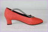Escarpins MARIO LORENZO Textile Rigide Rouge Clair T 39 TBE