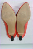 Escarpins MARIO LORENZO Textile Rigide Rouge Clair T 39 TBE