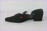 Escarpins UGO BACCI Toile Synthétique et Cuir Noir T 38 BE