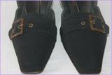 Escarpins UGO BACCI Toile Synthétique et Cuir Noir T 38 BE