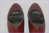 Escarpins LA REDOUTE CREATION Simili Cuir Bordeaux T 35 TBE