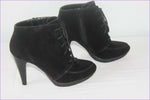 Bottines à lacets ANDRE Synthétique Noir T 36 TBE