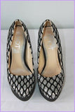 Escarpins HOT Synthétique Brillant Argenté T 35 TBE