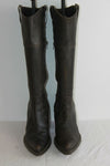 Bottes Pointues ANDREA BOSSI Cuir Marron Foncé T 40 BE