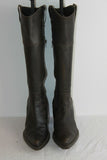Bottes Pointues ANDREA BOSSI Cuir Marron Foncé T 40 BE