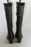 Bottes Pointues ANDREA BOSSI Cuir Marron Foncé T 40 BE