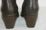 Bottes Pointues ANDREA BOSSI Cuir Marron Foncé T 40 BE