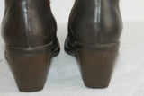 Bottes Pointues ANDREA BOSSI Cuir Marron Foncé T 40 BE