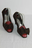 Escarpins Ouverts VENISE COLLECTION Tout Cuir Made In Italy T 38 TBE