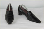 Escarpins Pointus LE CARRER Cuir Noir T 35 TTBE