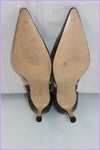 Escarpins Pointus  PARA DOXALE Tout Cuir et Daim Marron Bicolore T 38.5 TTBE