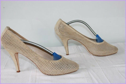 Escarpins FABIO RUSCONI Tout Cuir Ajouré Beige T 40 BE