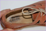 Derby INCAS Cuir Ajouré Marron Caramel T 36 TBE