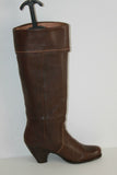 Bottes STACCATO Cuir Grainé Marron Doublées Cuir T 39 TBE