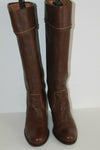 Bottes STACCATO Cuir Grainé Marron Doublées Cuir T 39 TBE