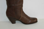 Bottes STACCATO Cuir Grainé Marron Doublées Cuir T 39 TBE