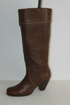 Bottes STACCATO Cuir Grainé Marron Doublées Cuir T 39 TBE