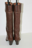 Bottes STACCATO Cuir Grainé Marron Doublées Cuir T 39 TBE