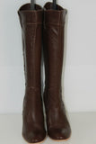 Bottes à Talons Cuir Souple Marron Foncé T 40 TTBE