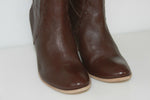 Bottes à Talons Cuir Souple Marron Foncé T 40 TTBE