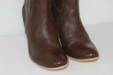 Bottes à Talons Cuir Souple Marron Foncé T 40 TTBE
