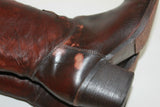 Bottes SAN MARINA Cuir Fripé Cognac Nuancé T 38 BE