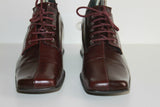 Escarpins FONTENEAU Cuir Bordeaux Bouts Carrés T 39 TTBE