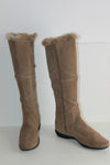 Bottes NOTHING ELSE Daim Marron et Fourrure Lapin T 36 TBE