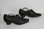 HISPANITAS Escarpins Cuir Fripé Noir T 36 TBE