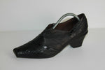 HISPANITAS Escarpins Cuir Fripé Noir T 36 TBE