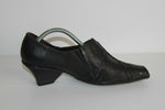 HISPANITAS Escarpins Cuir Fripé Noir T 36 TBE