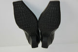 HISPANITAS Escarpins Cuir Fripé Noir T 36 TBE